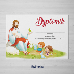 Dyplomik ukończenia katechezy przedszkolnej