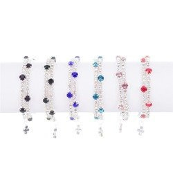 Bransoletka - dziesiątek różańca - Zirconi