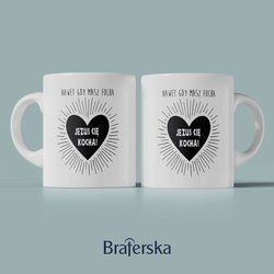 Kubek ceramiczny - Nawet gdy masz focha Jezus Cię kocha 