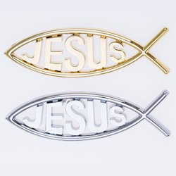 Rybka na auto z napisem Jesus