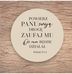 Podkładka korkowa – Powierz Panu swoją drogę…