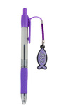 Długopis - rybka chrześcijańska - Ichtys (fioletowy)