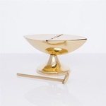 Łódka z łyżeczką mosiężna