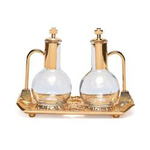 Ampułki na tacy - 100 ml pozłacana