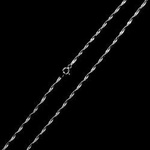 Srebrny łańcuszek - singapur