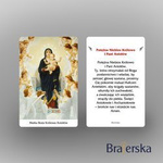 Plastikowy obrazek "Matka Boża Królowa Aniołów"