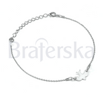 Bransoletka z Duchem Świętym na łańcuszku srebrnym