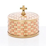 Pojemnik mosiężny na komunikanty