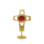 Relikwiarz - mosiądz pozłacany