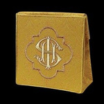 Bursa haftowana złota ozdobna IHS