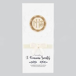 Kartka Pamiątka I Komunii Świętej - biały