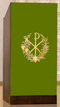 Serweta na lektorium haftowana symbol PAX ze zdobieniami