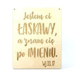 Zawieszka „Jestem Ci łaskawy, a znam Cię po imieniu”