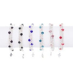 Bransoletka - dziesiątek różańca - Zirconi