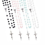 Różaniec do pierwszej komunii - biały