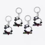 Owieczka z  NIEBIESKIM napisem "Jesus loves me" brelok gumowy