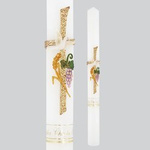 Świeca Pamiątka Chrztu Świętego krzyż 