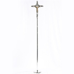 Krzyż procesyjny, pozłacany komplet - 200 cm zestaw 2 