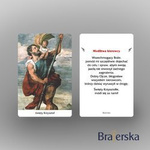 Plastikowy obrazek "święty Krzysztof"