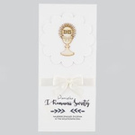 Kartka Pamiątka I Komunii Świętej - biały