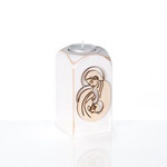 Świecznik - Św. Rodzina - drewno 