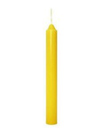 Świeca świecznikowa - 18,5 cm - żółta