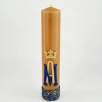 Świeca woskowa z aplikacją maryjną