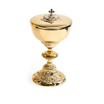 Puszka na komunikanty w stylu barokowym - 26 cm