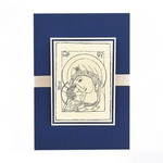 Kartka Ikona Matka Boża Włodzimierska - granatowy