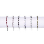 Bransoletka - dziesiątek różańca - serce - Metallo