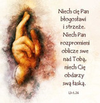 Kartka Braterska - Niech Cię Pan błogosławi i strzeże 