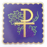 Palka haftowana winogrona