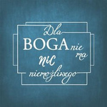 Podstawka korkowa - Dla Boga nie ma nic niemożliwego