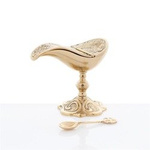 Łódka - łyżeczka - mosiądz