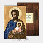 Ikona drukowana - św. Józef z Dzieciątkiem Jezus