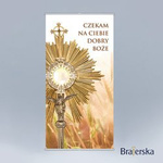 Baner Boże Ciało - Czekam na Ciebie dobry Boże Monstrancja