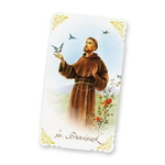 Obrazki sztancowane złote - św. Franciszek