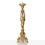 Lichtarz - mosiądz - paschał - anioł - 110 cm