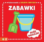 Kolorowanka z grubym obrysem  Zabawki