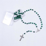 Różaniec - kamień naturalny - malachit - 8 mm