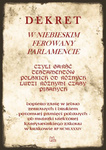 Dekret w niebieskim ferowany parlamencie