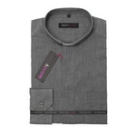 Koszula Kapłańska Popelina - jasny grafit