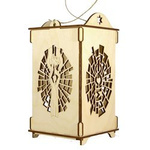 Lampion Oazowy adwentowy, drewniany