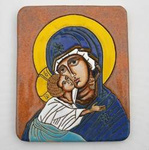 Ikona ceramiczna - MB Eleusa