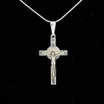 Srebrny krzyżyk św. Benedykta 