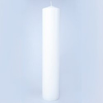 Świeca walec biała 33 cm