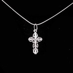 Srebrny krzyżyk ozdobny