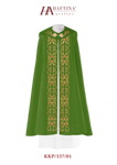 Kapa zielona liturgiczna monogram "IHS" 