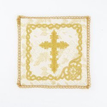 Palka haftowana krzyż - ecru