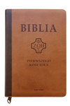 Biblia pierwszego Kościoła z paginatorami i suwakiem ciemno-brązowa